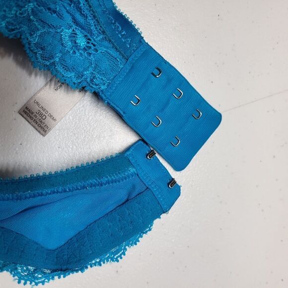 Victoria's Secret Unlined Demi Blue Lace Underwire Bra Women's 38D - Picture 16 of 16